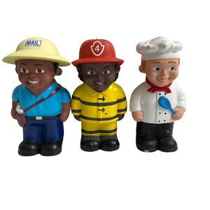 LAKESHORE Soft & Safe Community Helpers Set - Firefighter, Mail Carrier, Chef